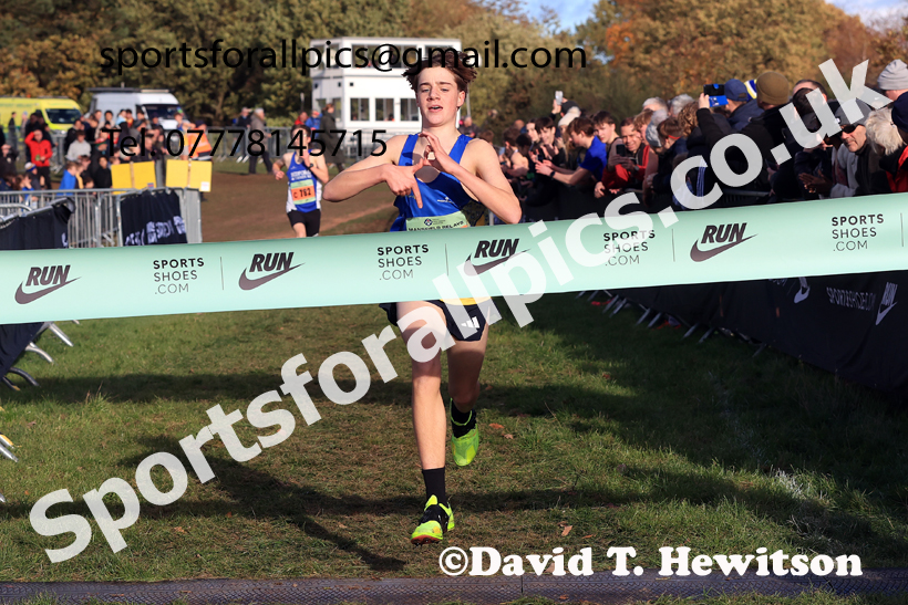 Boys Under-15s 2025 National Cross Country Relays, Berry Hill Park, Mansfield. Photo: David T. Hewitson/Sports for All Pics